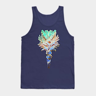 Occult Blue & Gold Flower Bouquet of Hands Tank Top